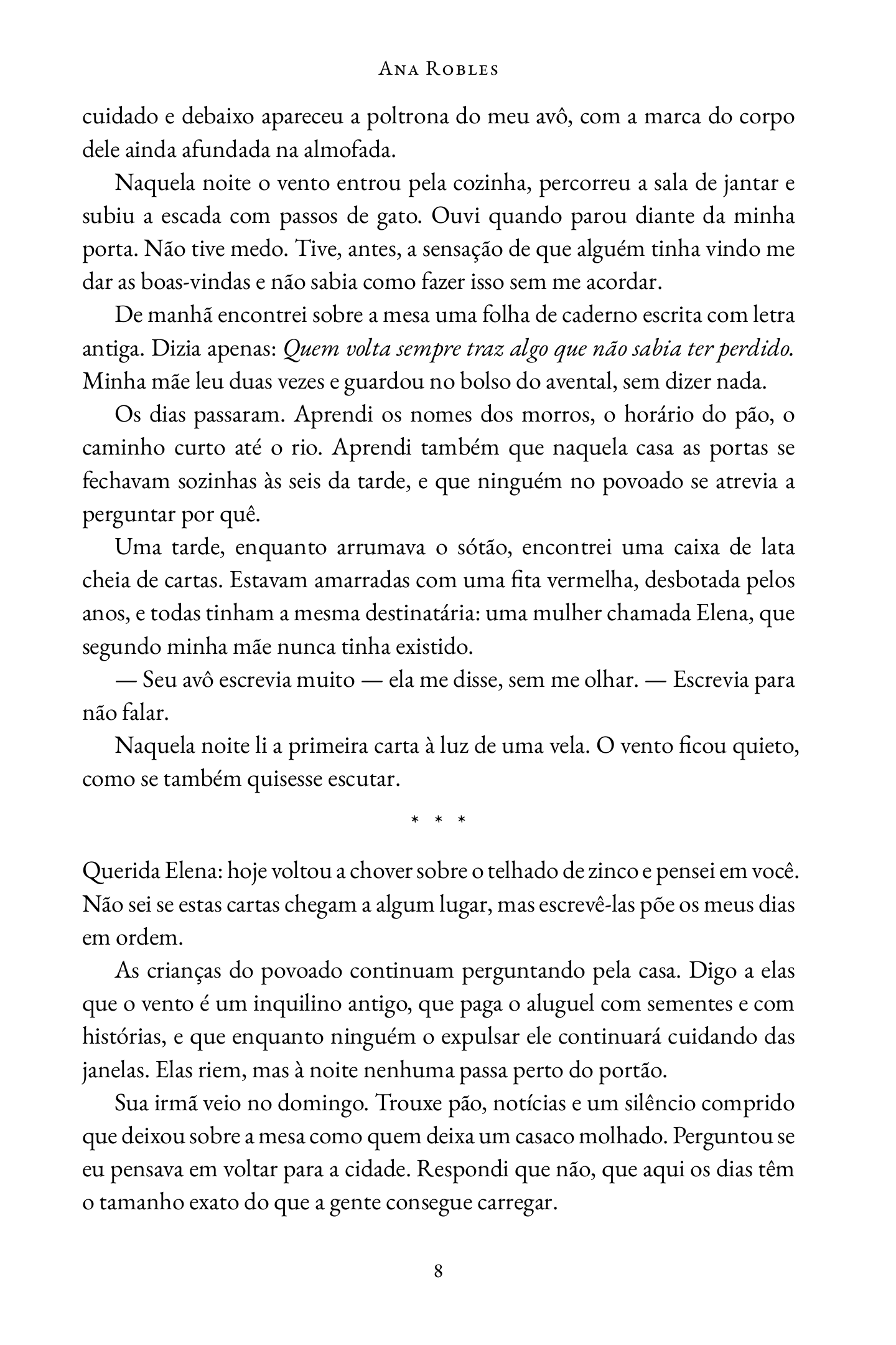 Página interna com diálogos e cabeçalho